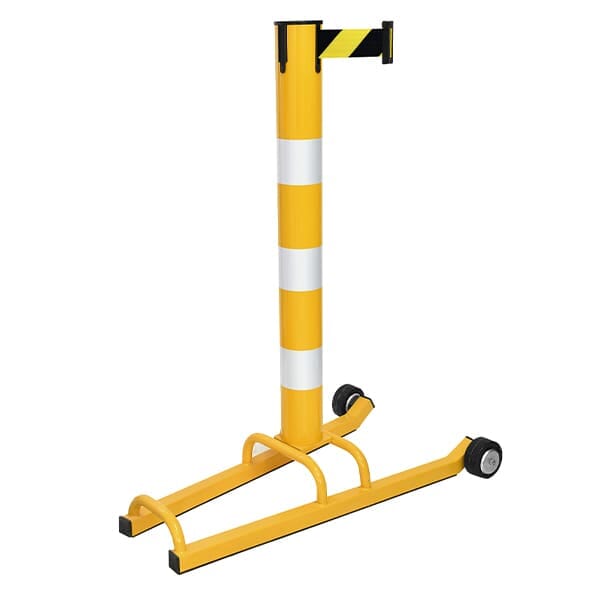 Fotografia de producto poste unifila amarillo para ecommerce